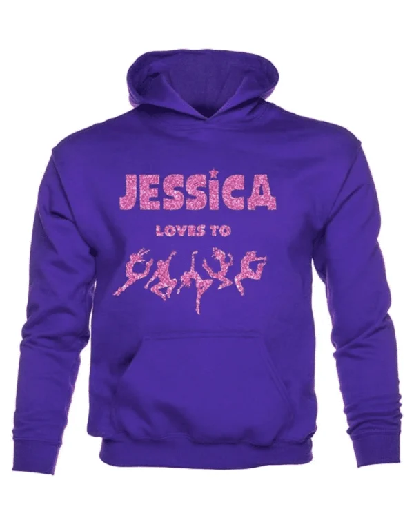 Name Personalised Girls Hoodie