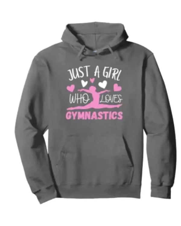 Funny Gymnastics Girls' Pullover Hoodie