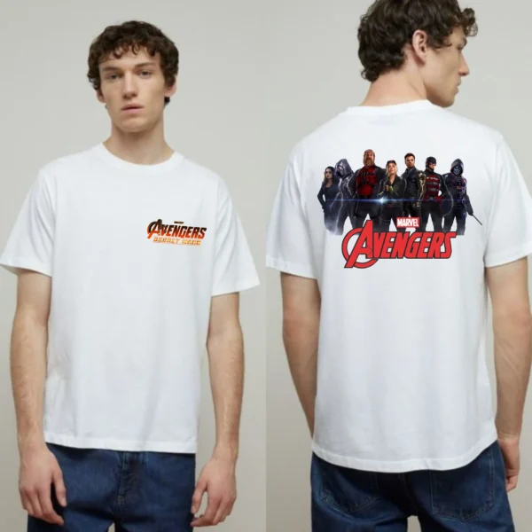 Avengers Secret Wars Front & Back Print T-Shirt