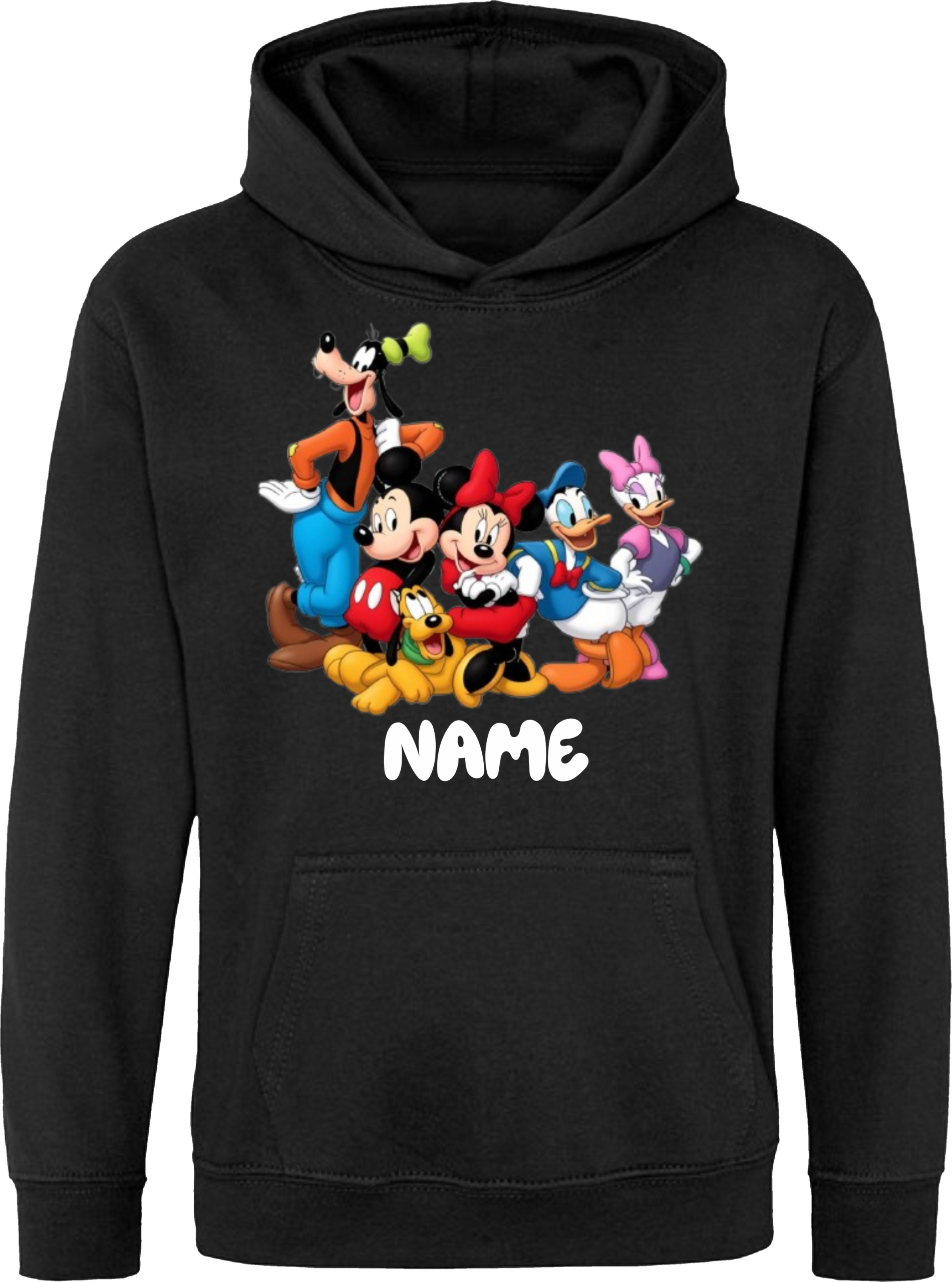 Custom Name Disney Squad White Pullover Hoodie - Image 3