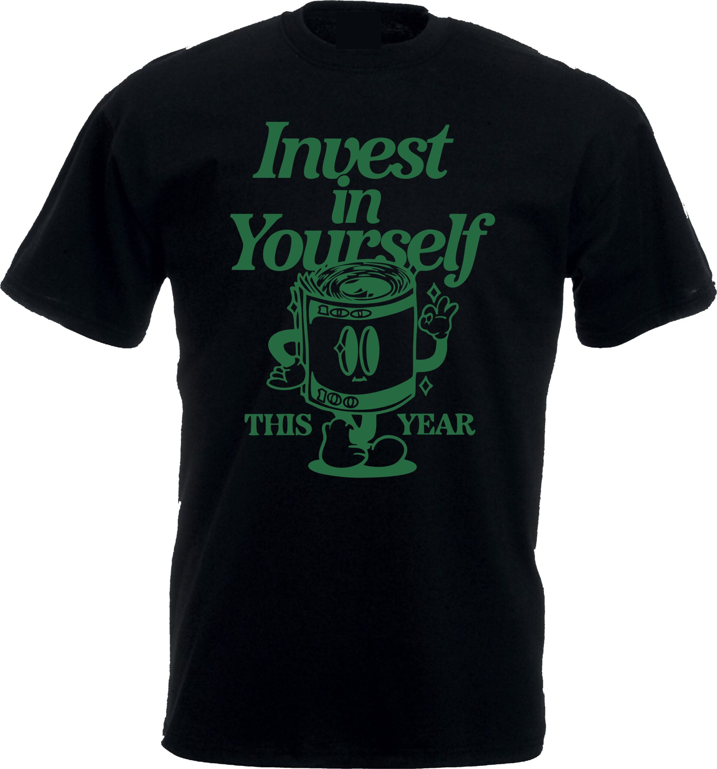 Invest in Yourself Money Character Tee - Image 2