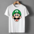Classic Luigi Face Graphic T-Shirt