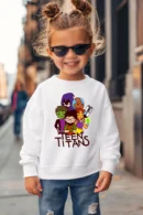 Classic Teen Titans Cartoon Graphic Sweatshirt