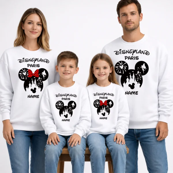 Custom Disneyland Paris Family Matching Sweatshirts
