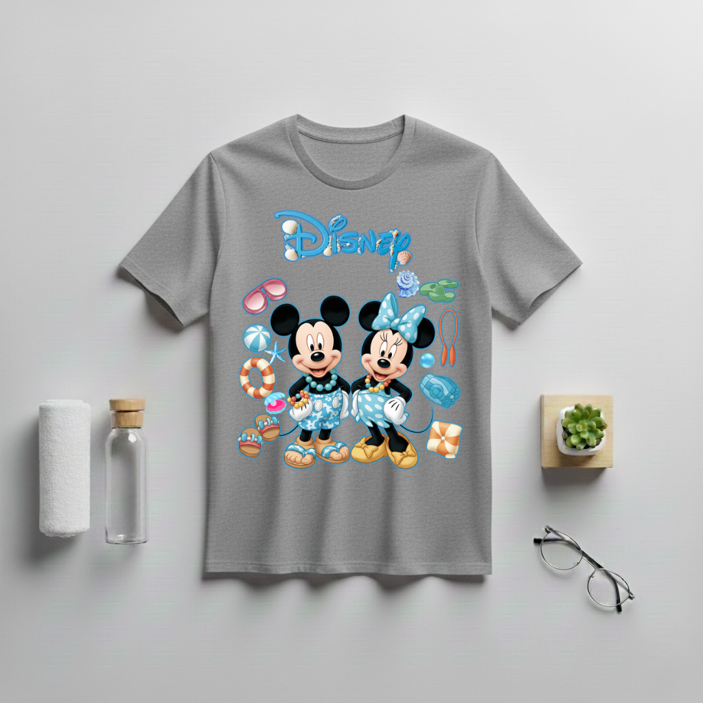 Mickey And Minnie Beach Vacation T-Shirt - Image 2