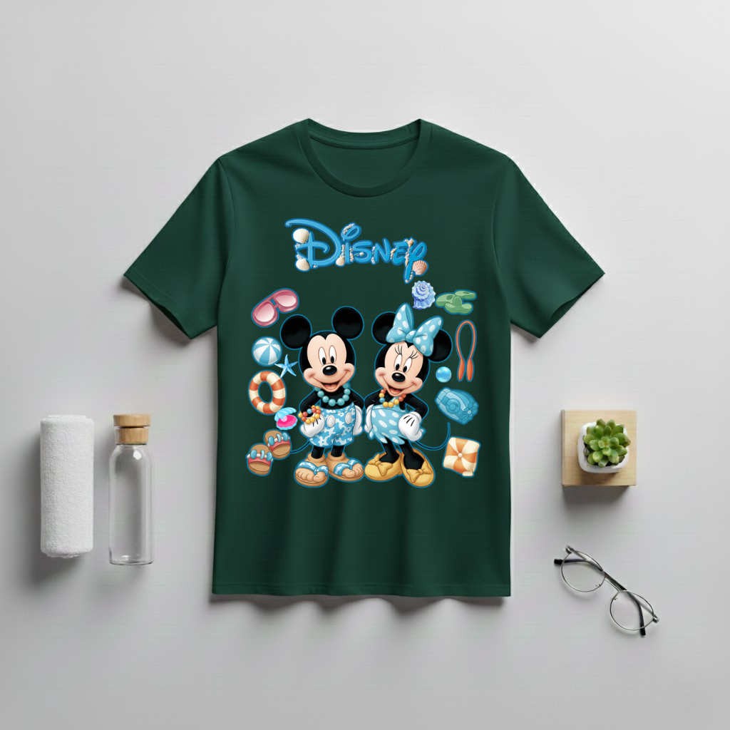Mickey And Minnie Beach Vacation T-Shirt - Image 3