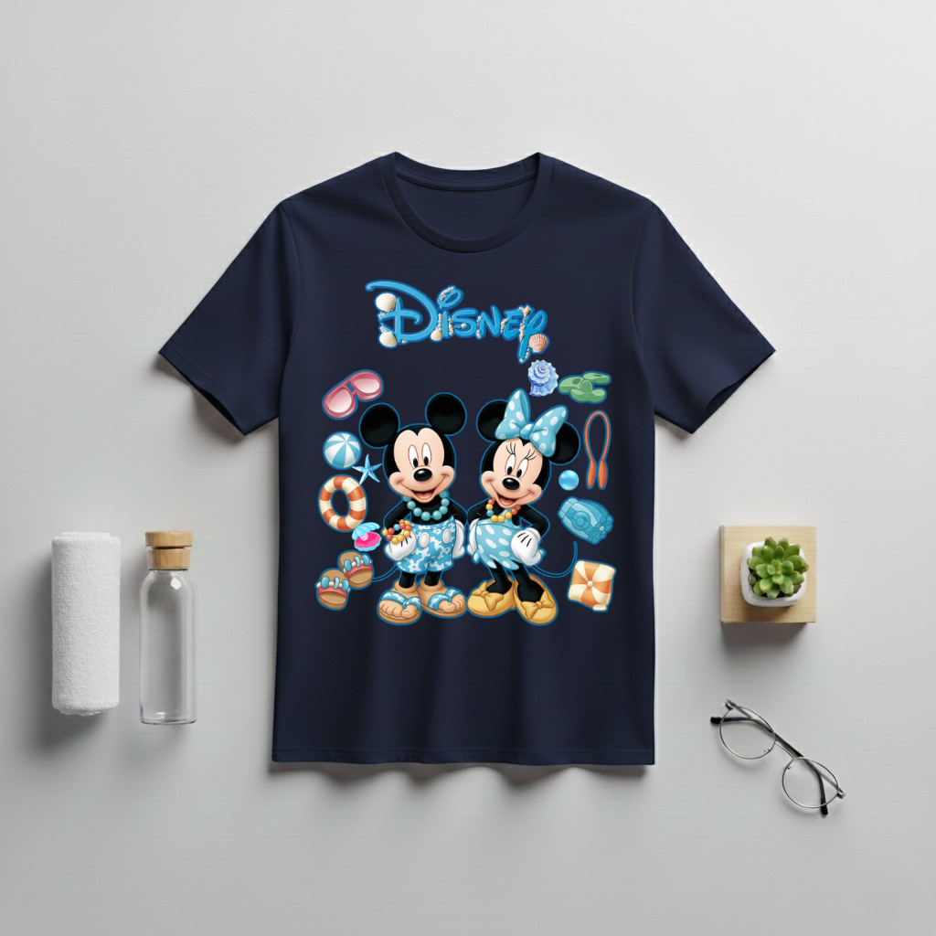 Mickey And Minnie Beach Vacation T-Shirt - Image 4