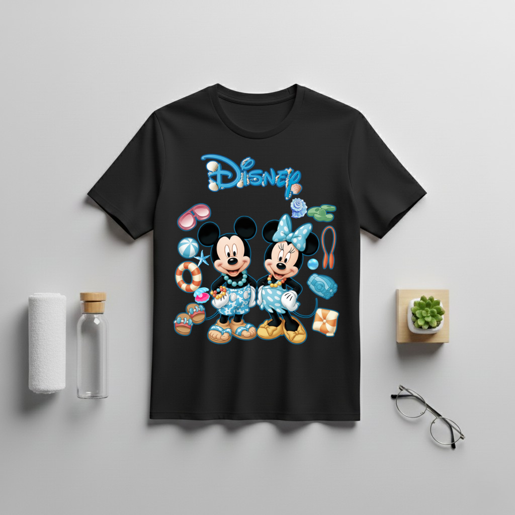 Mickey And Minnie Beach Vacation T-Shirt - Image 6