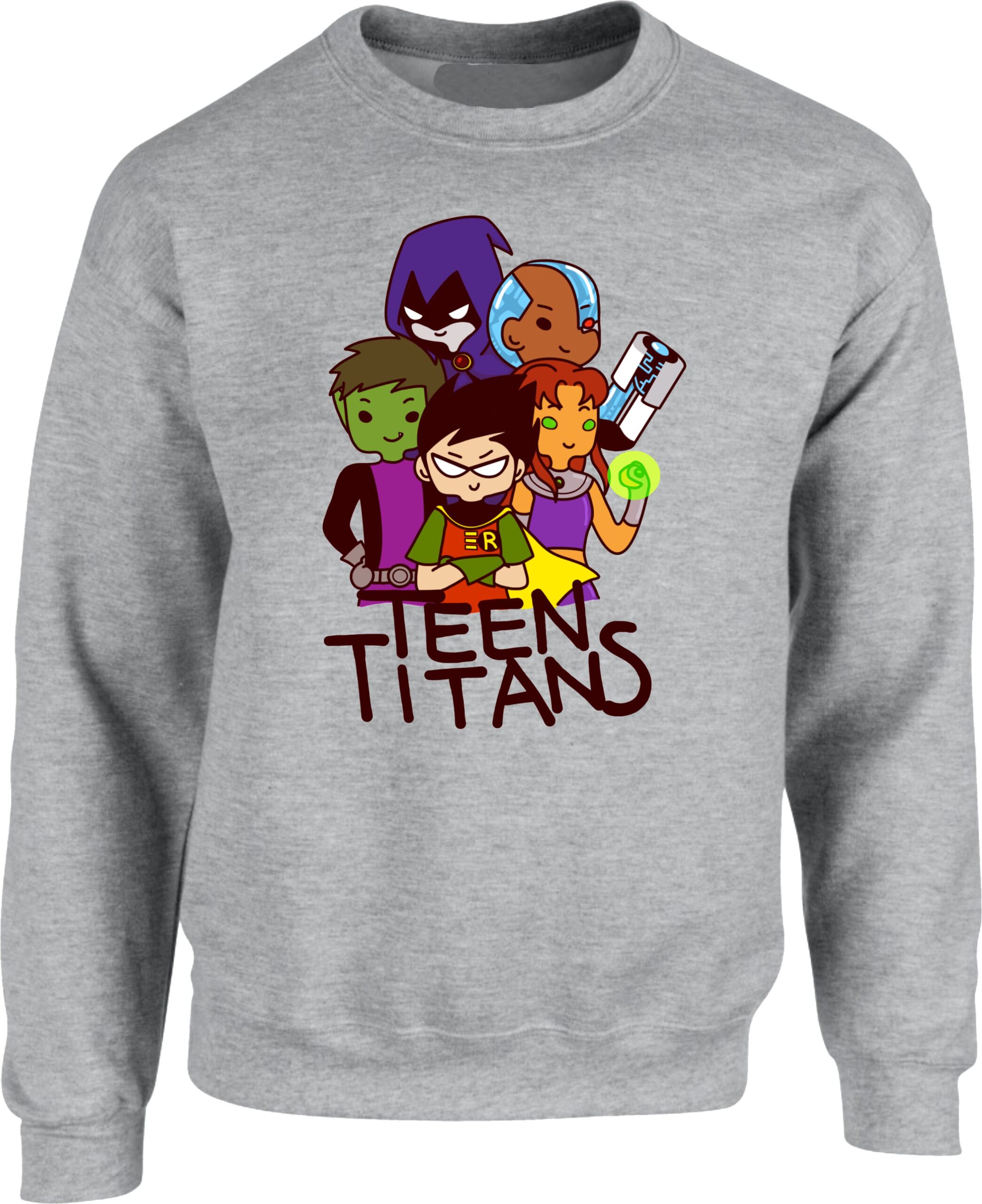Classic Teen Titans Cartoon Graphic Sweatshirt - Image 2
