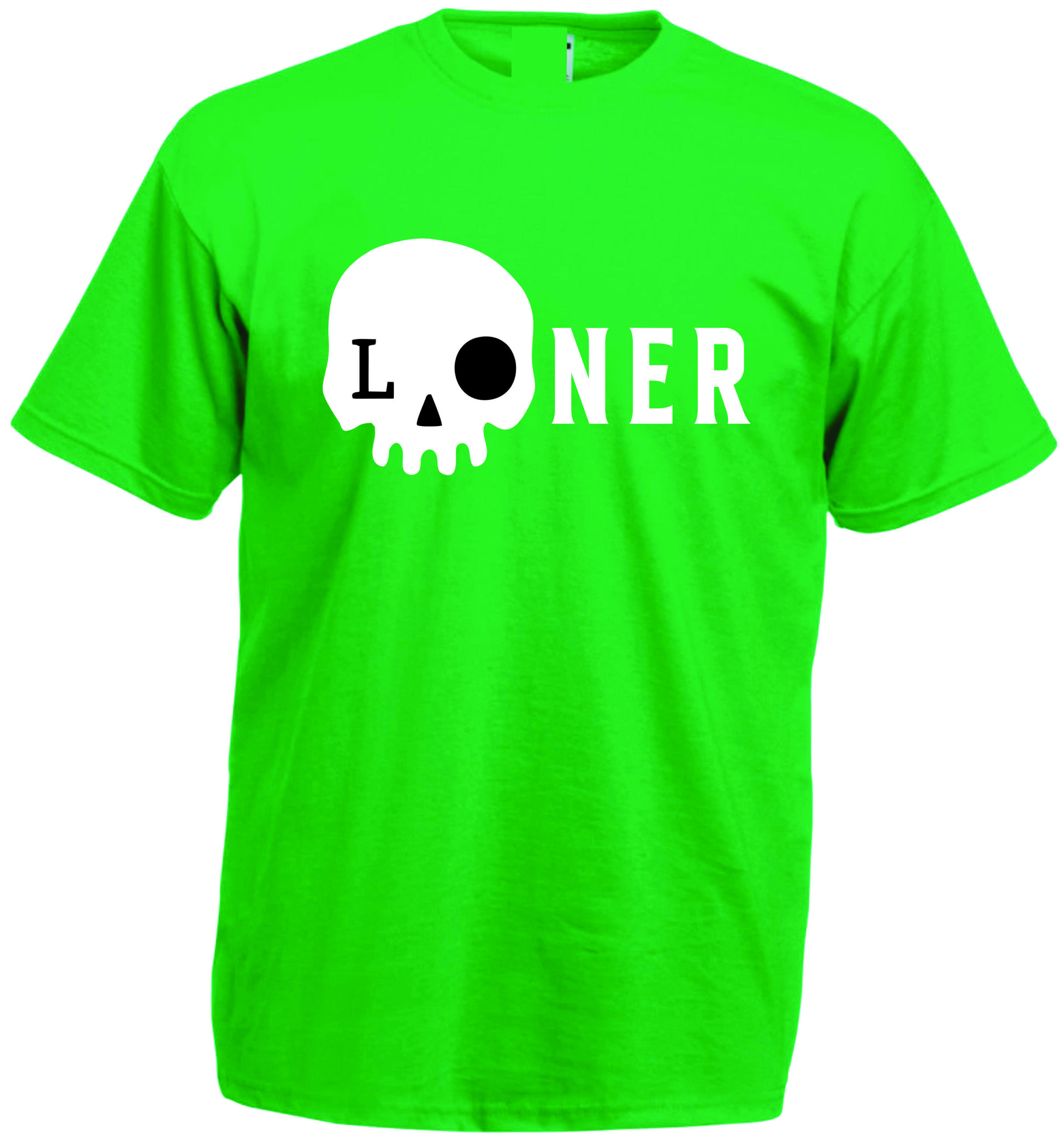 Loner Skull Graphic T-Shirt - Image 3