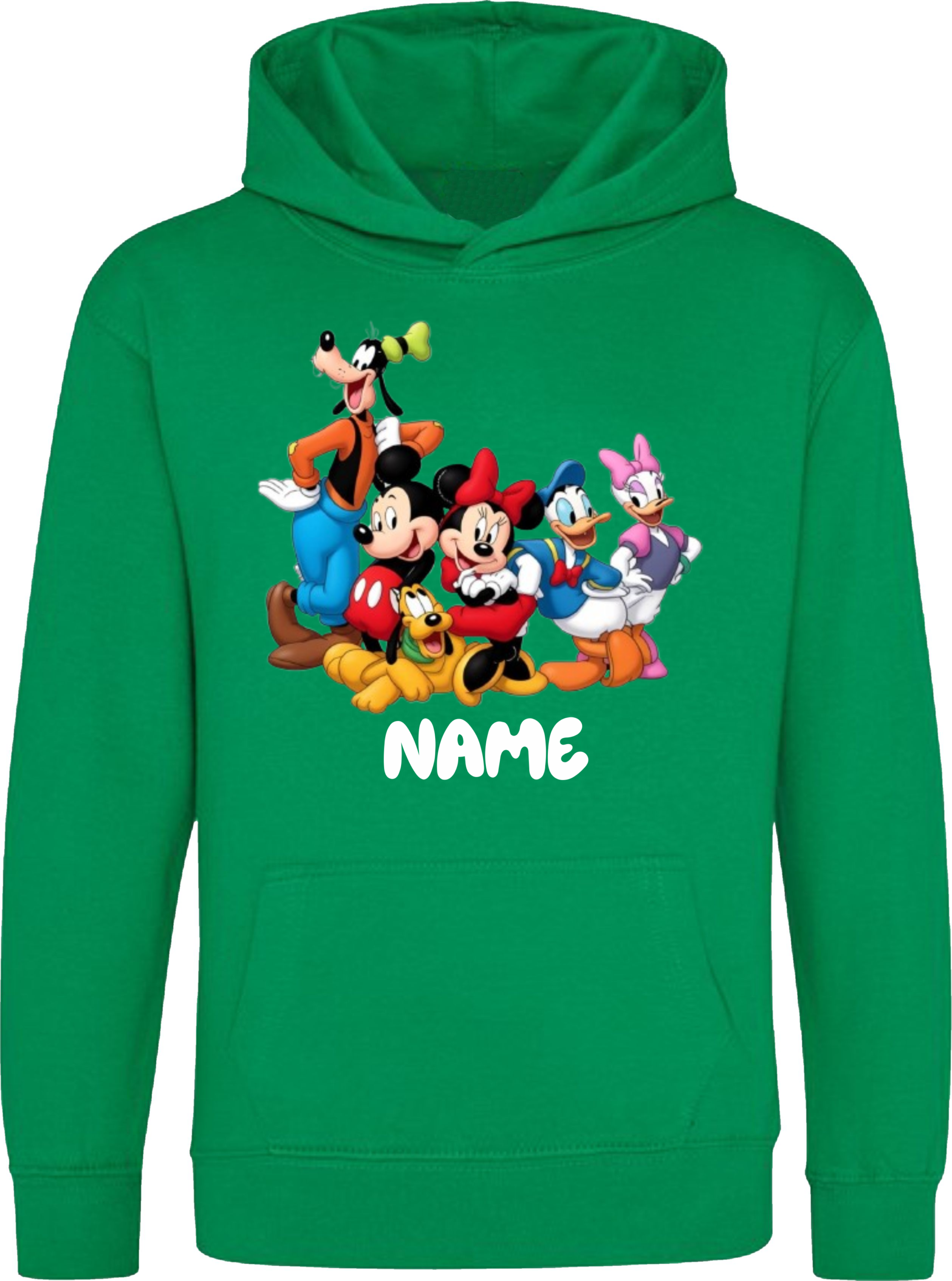 Custom Name Disney Squad White Pullover Hoodie - Image 5