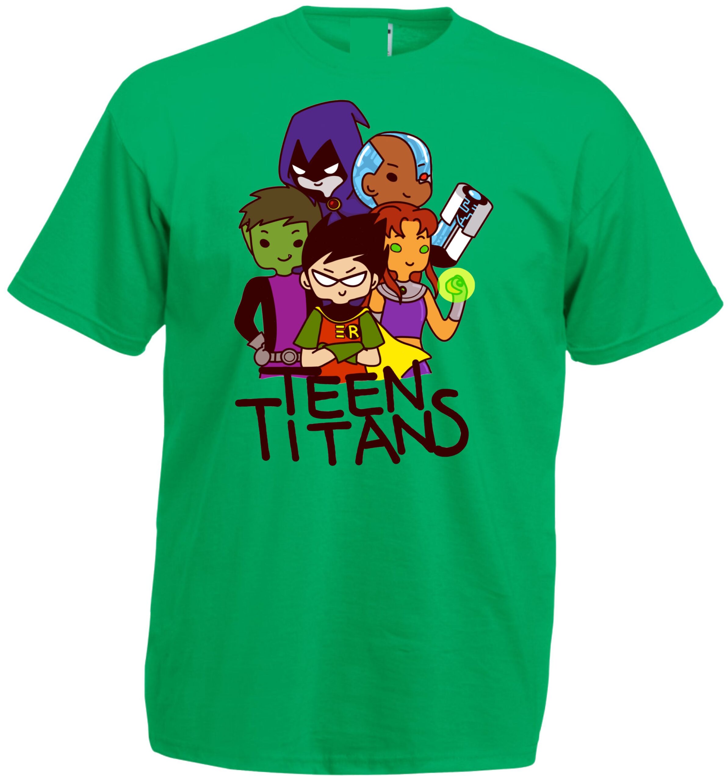 Teen Titans Chibi Squad Graphic T-Shirt - Image 3