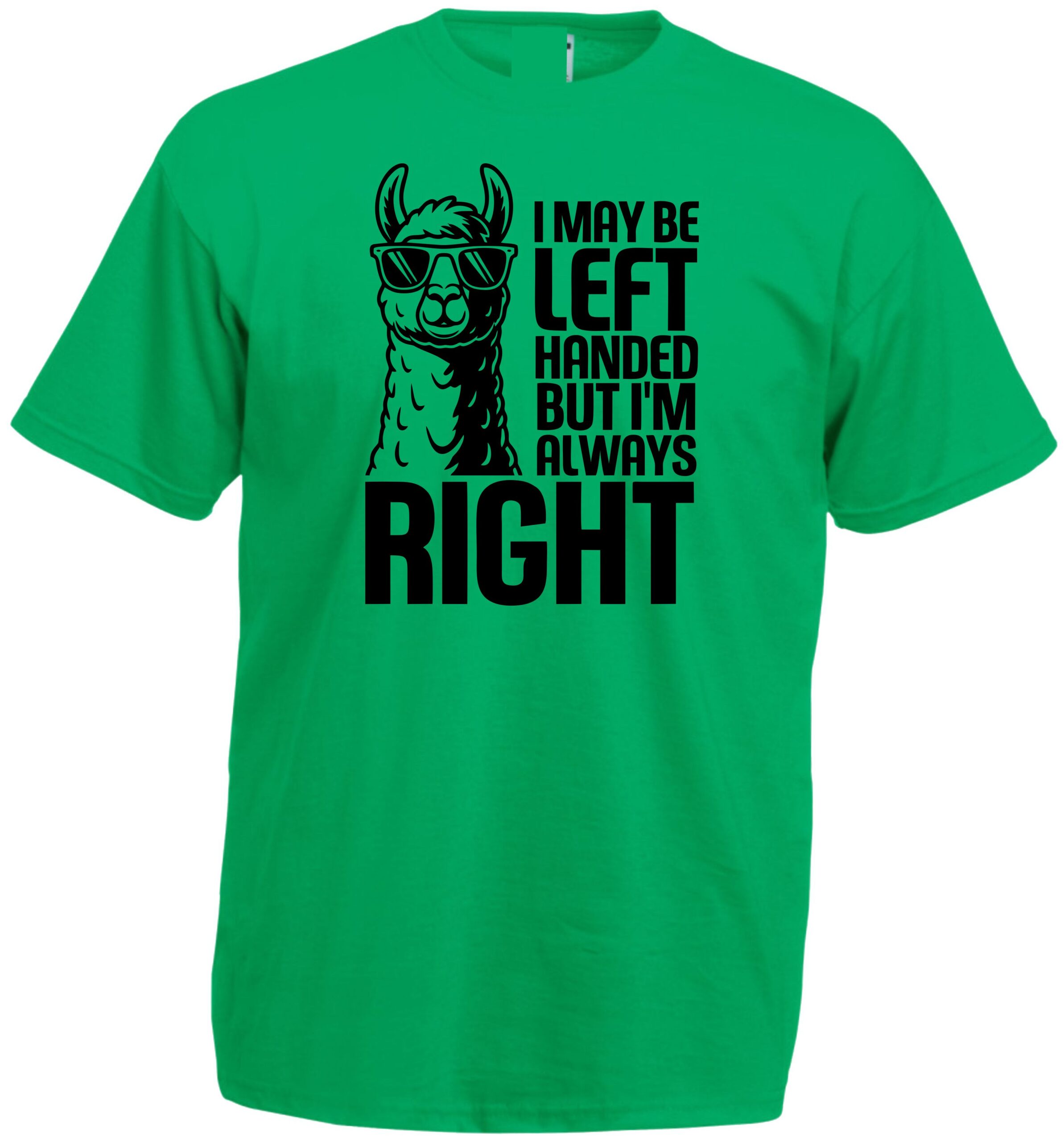 Left Handed But Always Right Llama Tee - Image 3