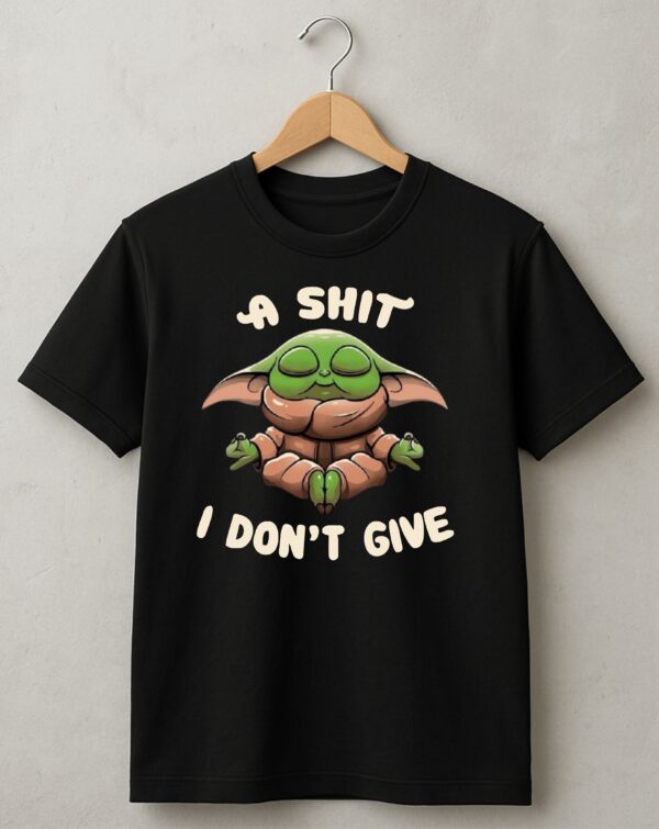 Meditating Alien Baby No Shits Tee