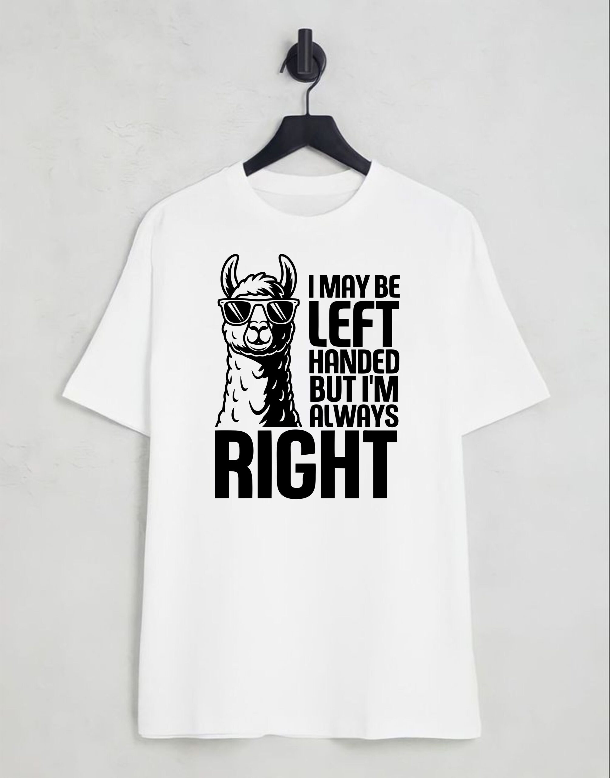 Left Handed But Always Right Llama Tee