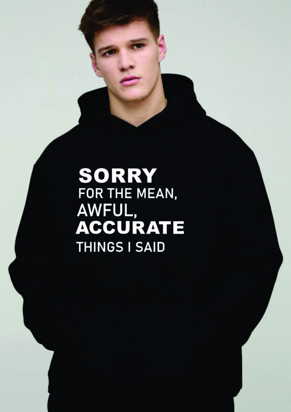 Sorry for the Accurate Things Hoodie