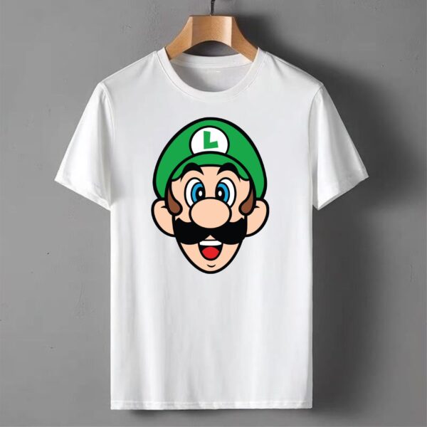 Classic Arcade Nostalgia Luigi Cartoon T-Shirt