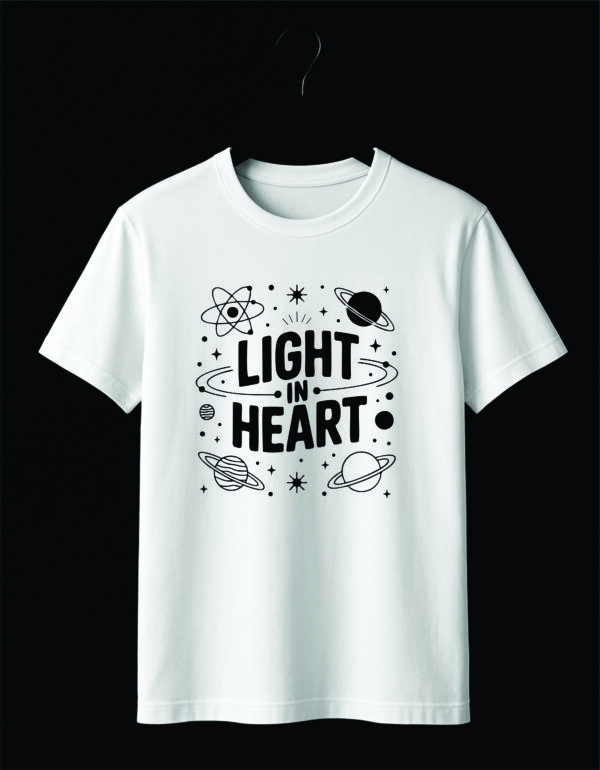 Light in Heart Space Doodle T-Shirt