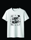 Light in Heart Space Doodle T-Shirt