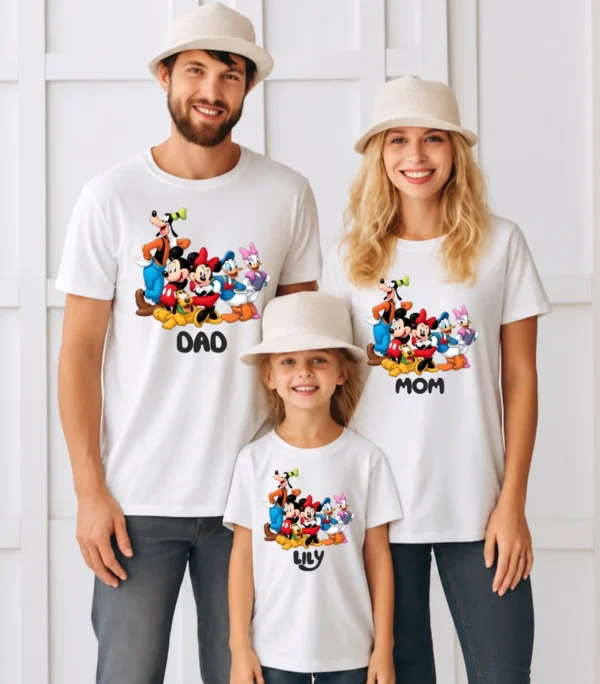 Personalized Mickey Minnie & Friends T Shirt