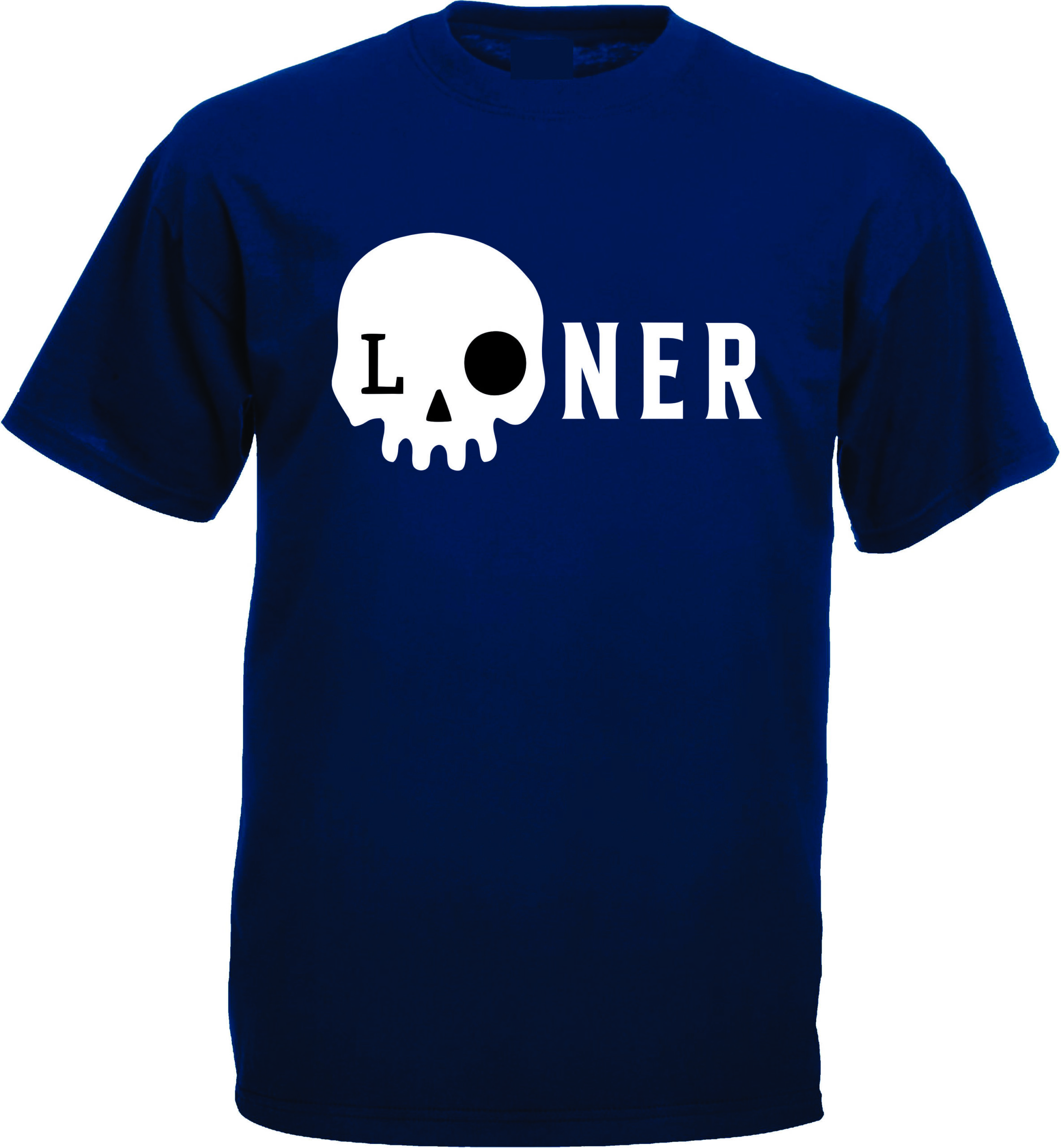 Loner Skull Graphic T-Shirt - Image 4