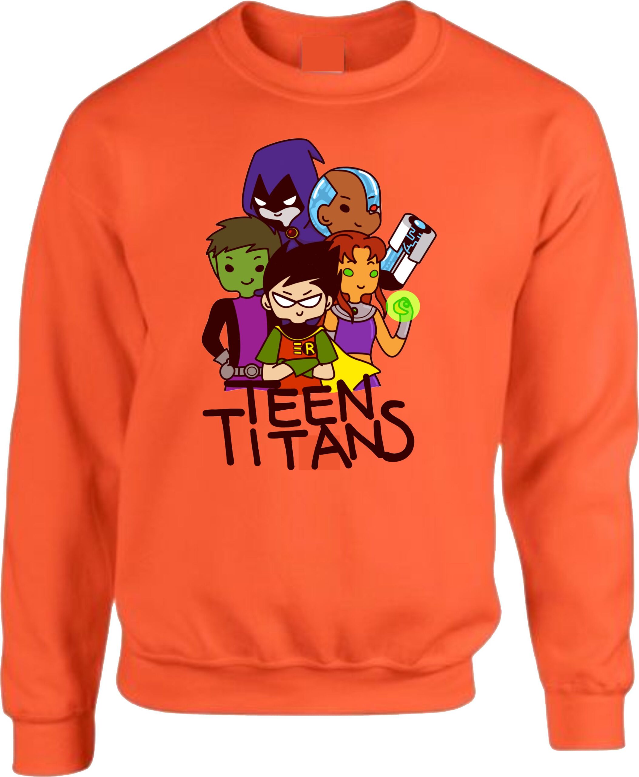 Classic Teen Titans Cartoon Graphic Sweatshirt - Image 4