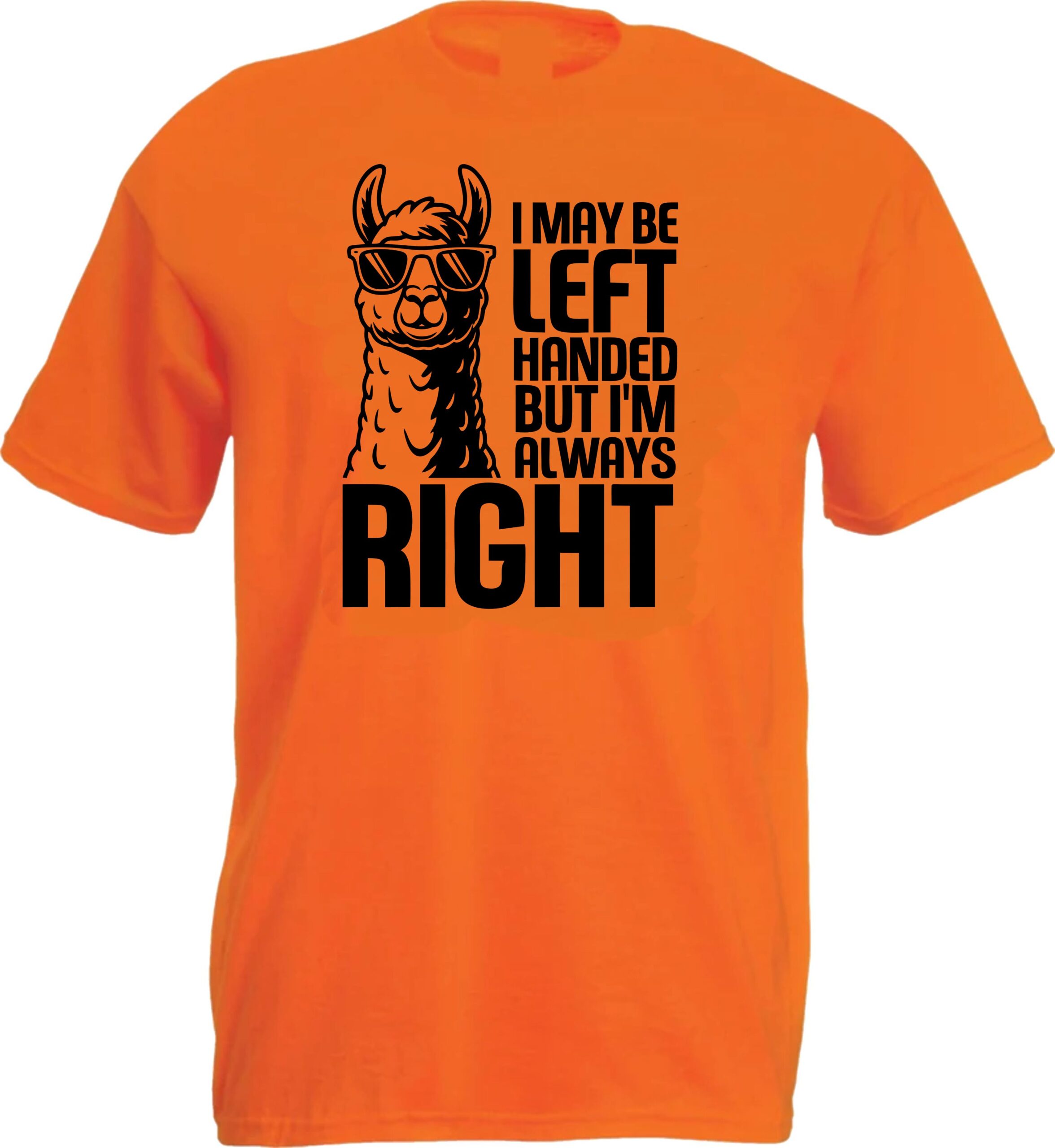 Left Handed But Always Right Llama Tee - Image 4