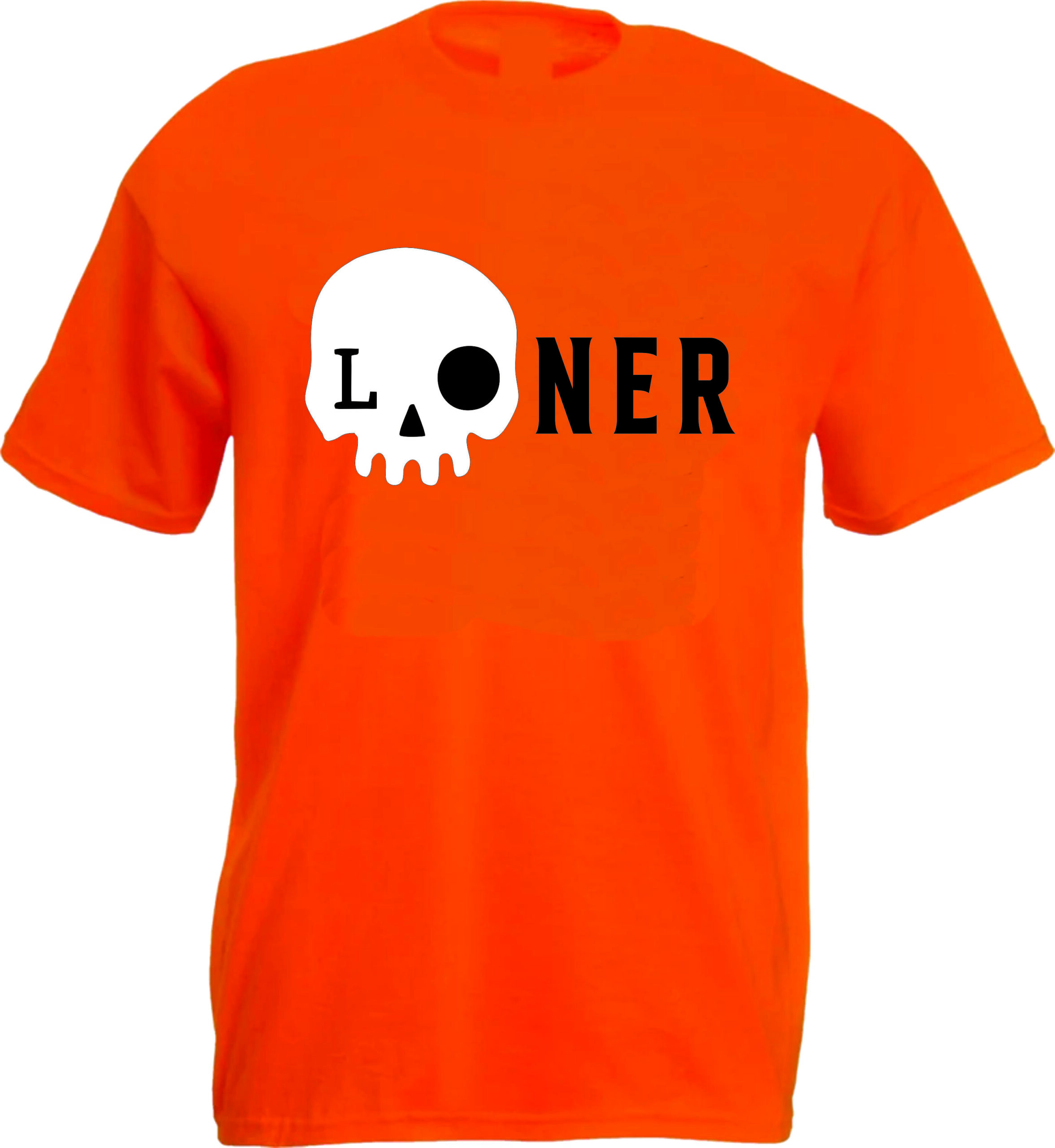 Loner Skull Graphic T-Shirt - Image 5