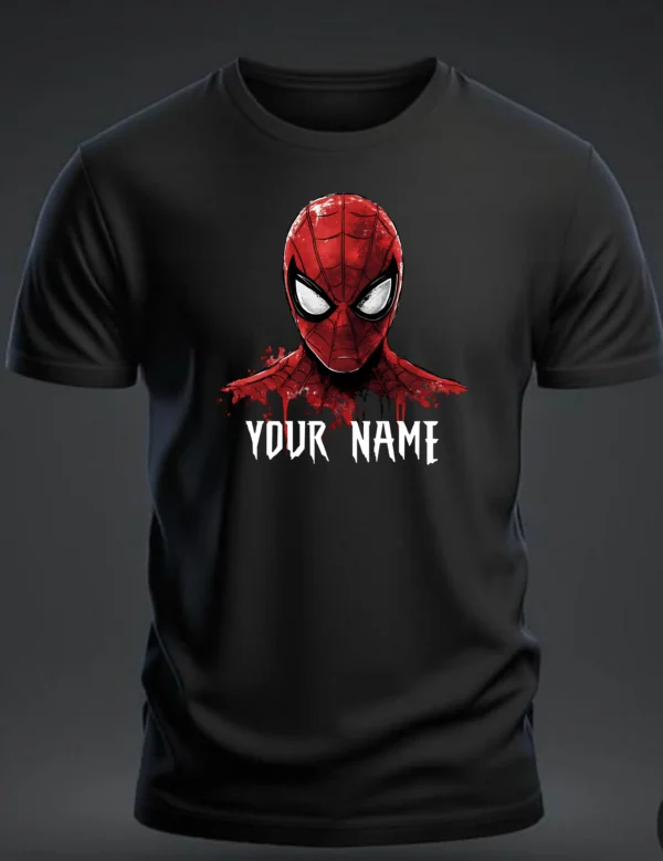 Personalised Spider-Man Graphic T-Shirt