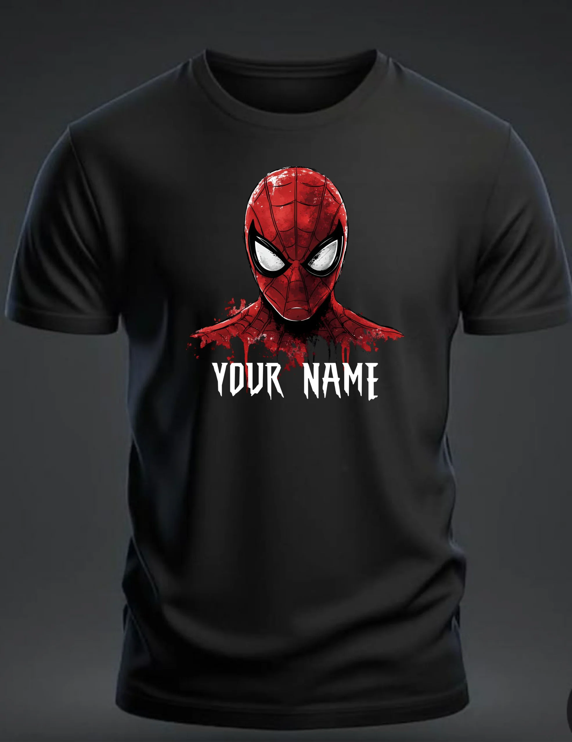 Personalised Spider-Man Graphic T-Shirt