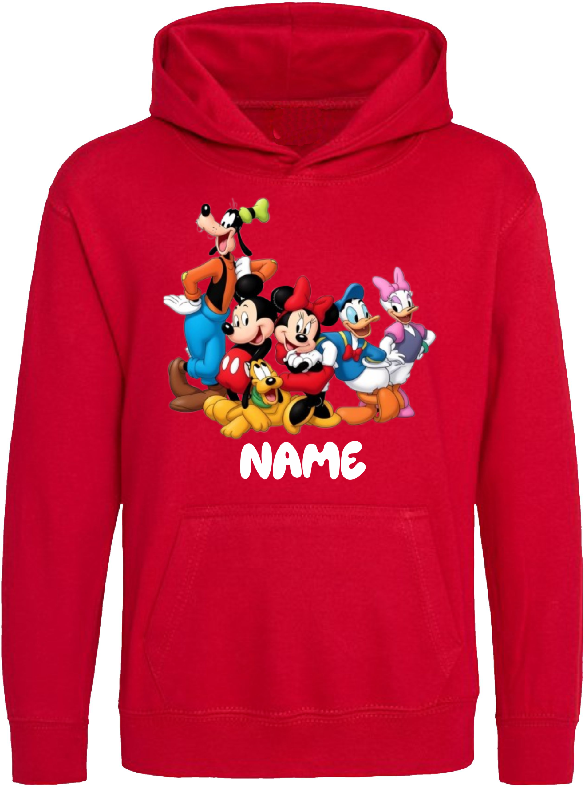 Custom Name Disney Squad White Pullover Hoodie - Image 8