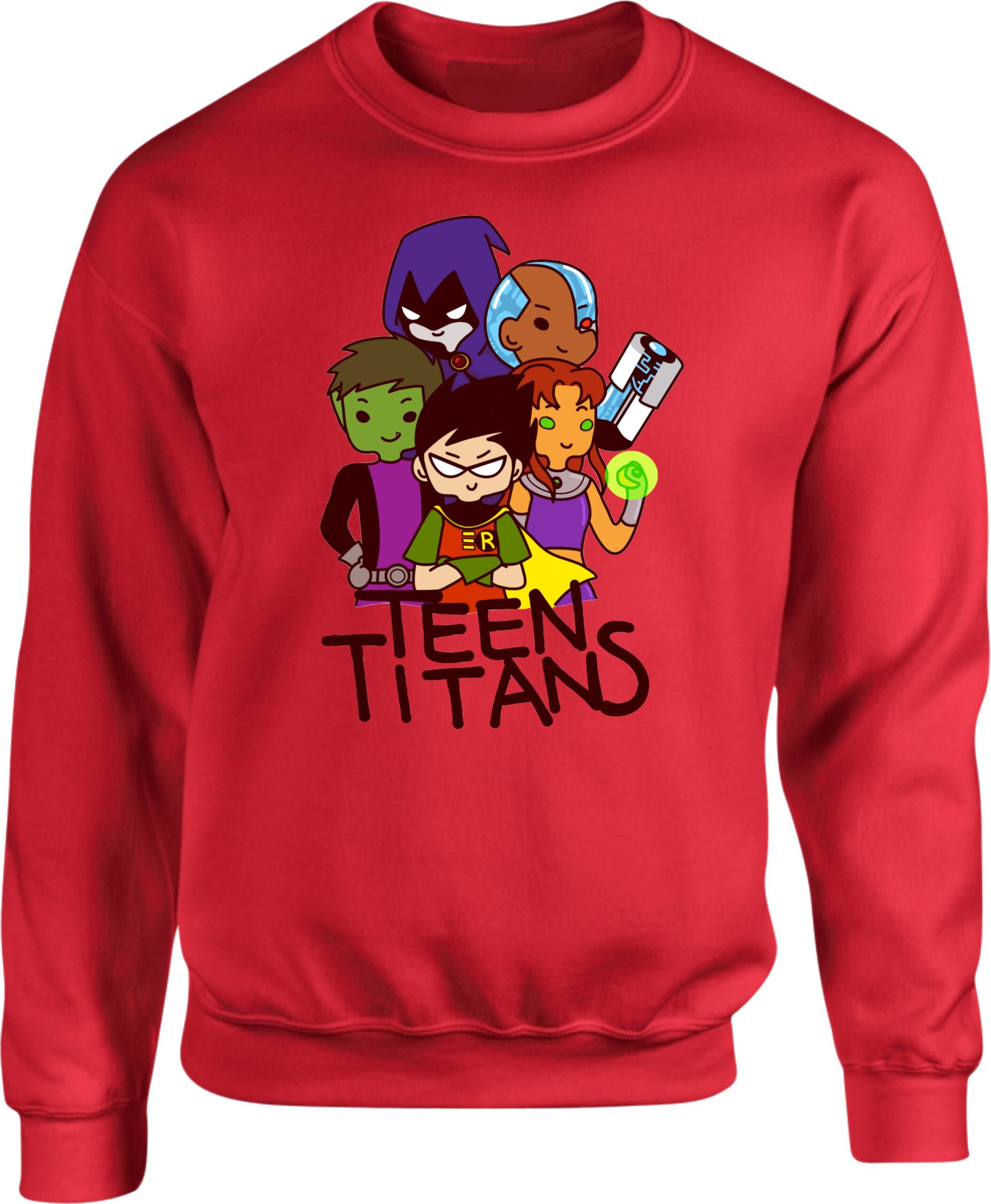 Classic Teen Titans Cartoon Graphic Sweatshirt - Image 5
