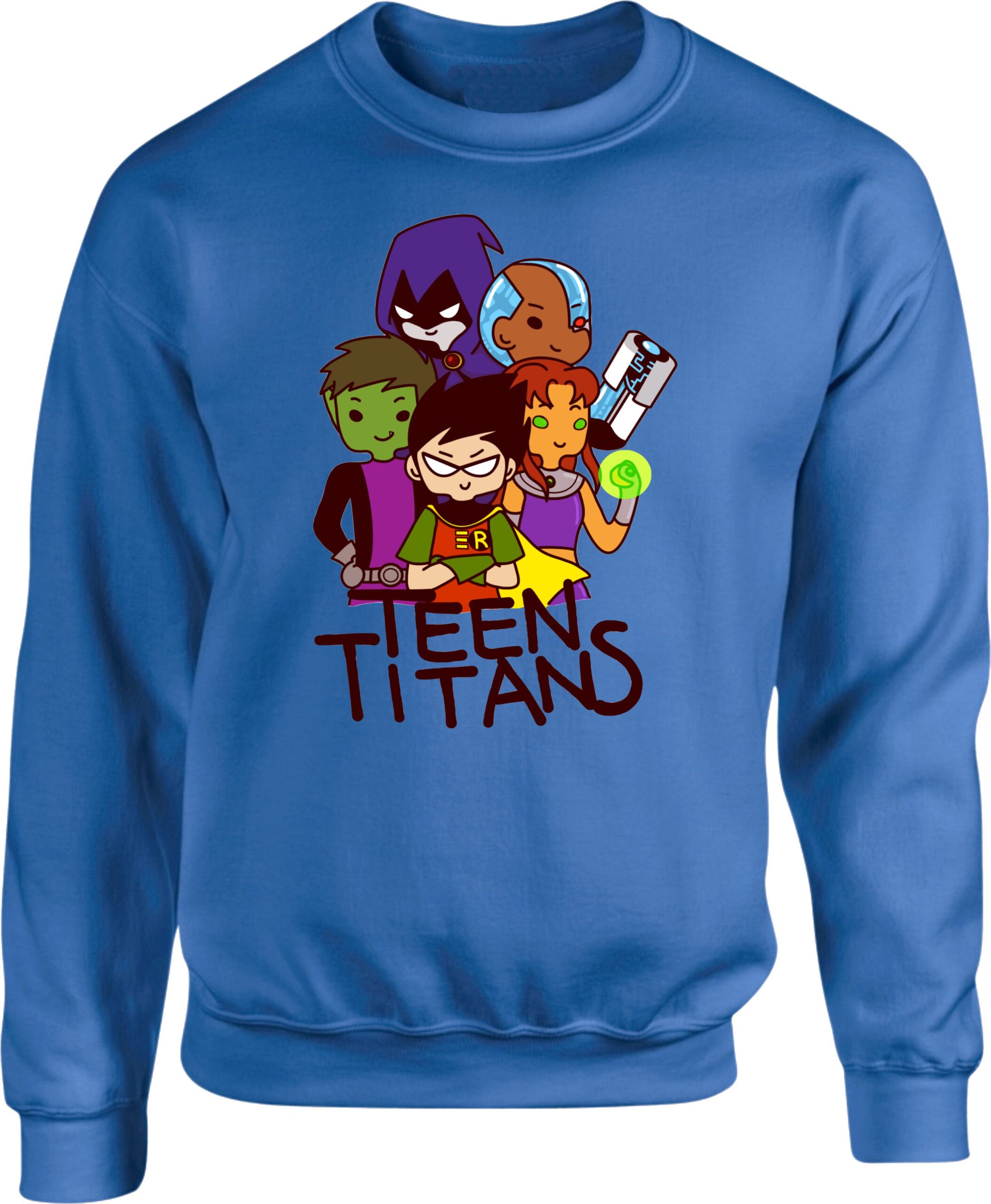 Classic Teen Titans Cartoon Graphic Sweatshirt - Image 6