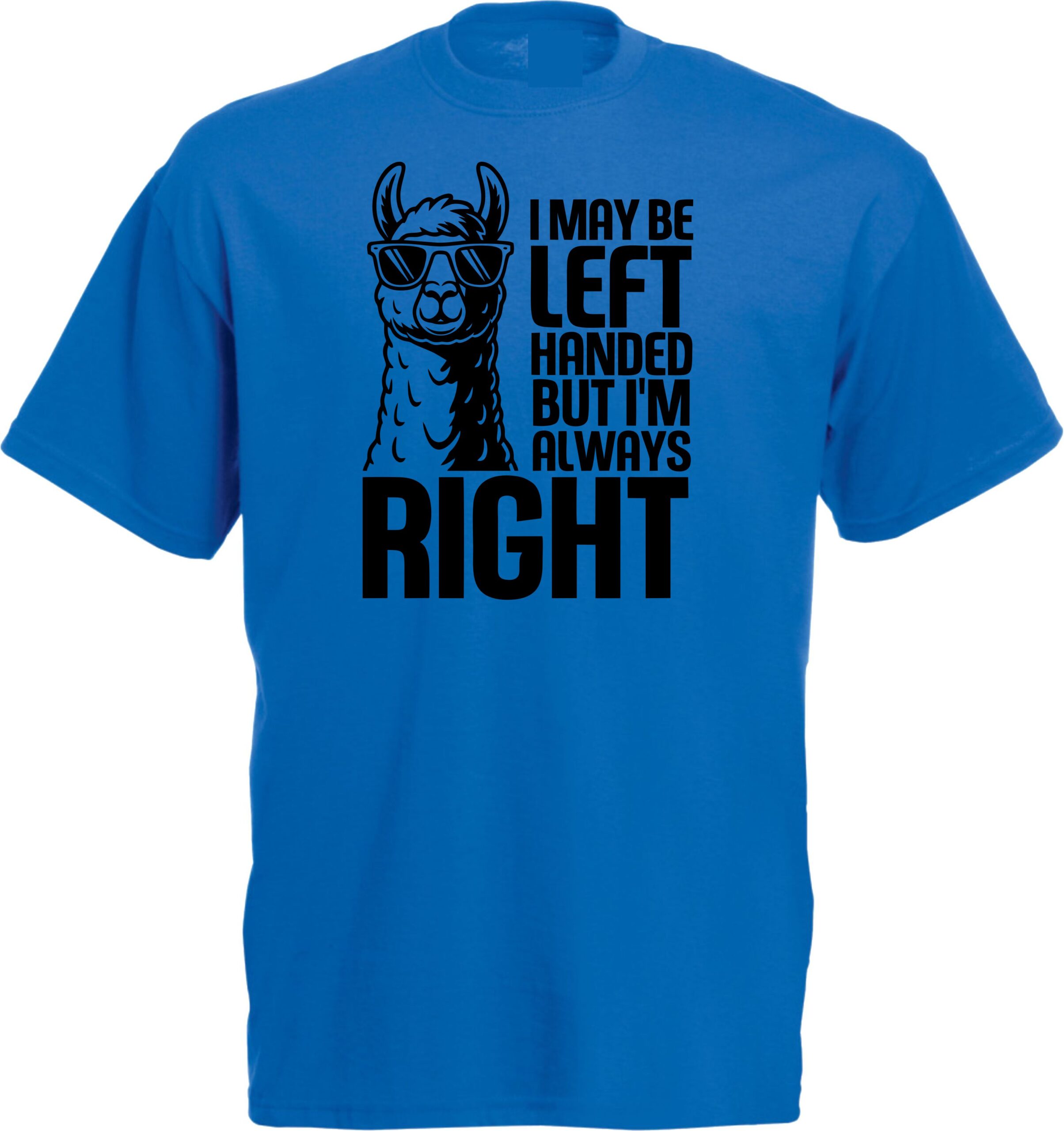 Left Handed But Always Right Llama Tee - Image 5