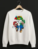 Super Mario and Luigi Graphic Crewneck Sweatshirt