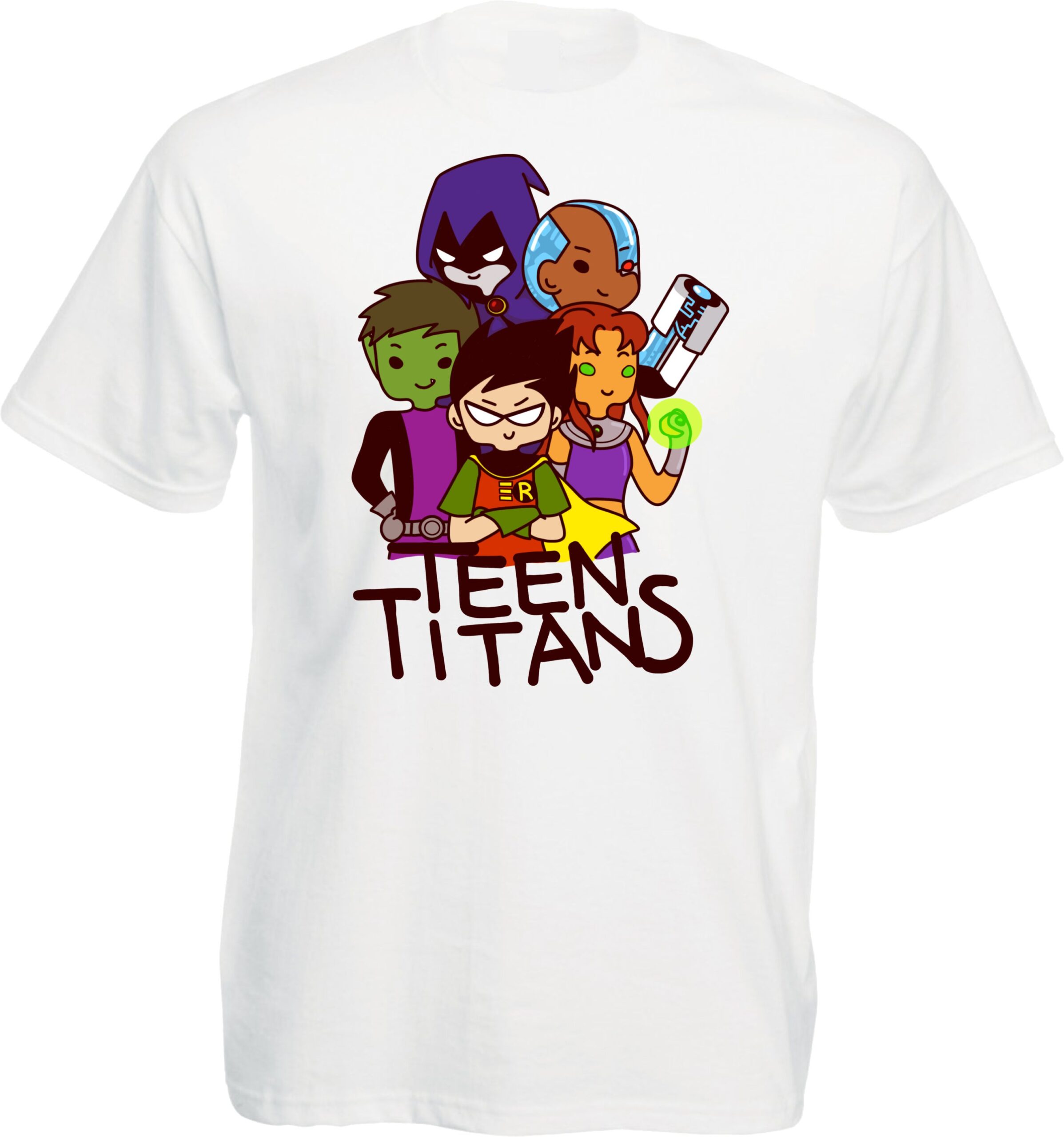 Teen Titans Chibi Squad Graphic T-Shirt - Image 7