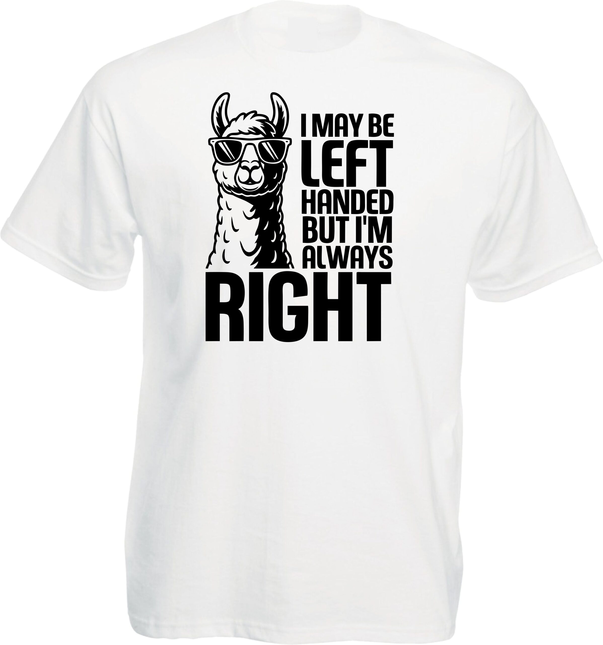 Left Handed But Always Right Llama Tee - Image 6
