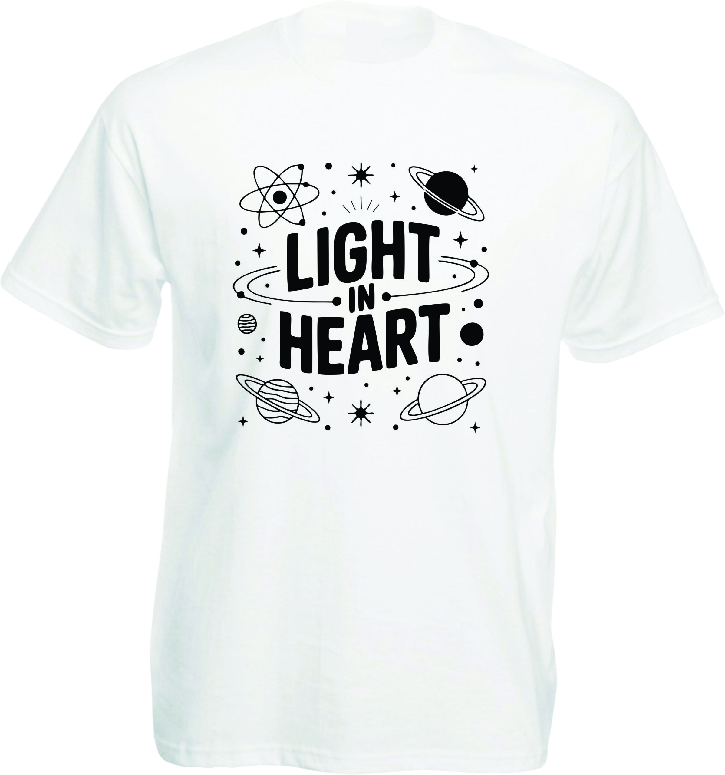 Light in Heart Space Doodle T-Shirt - Image 8