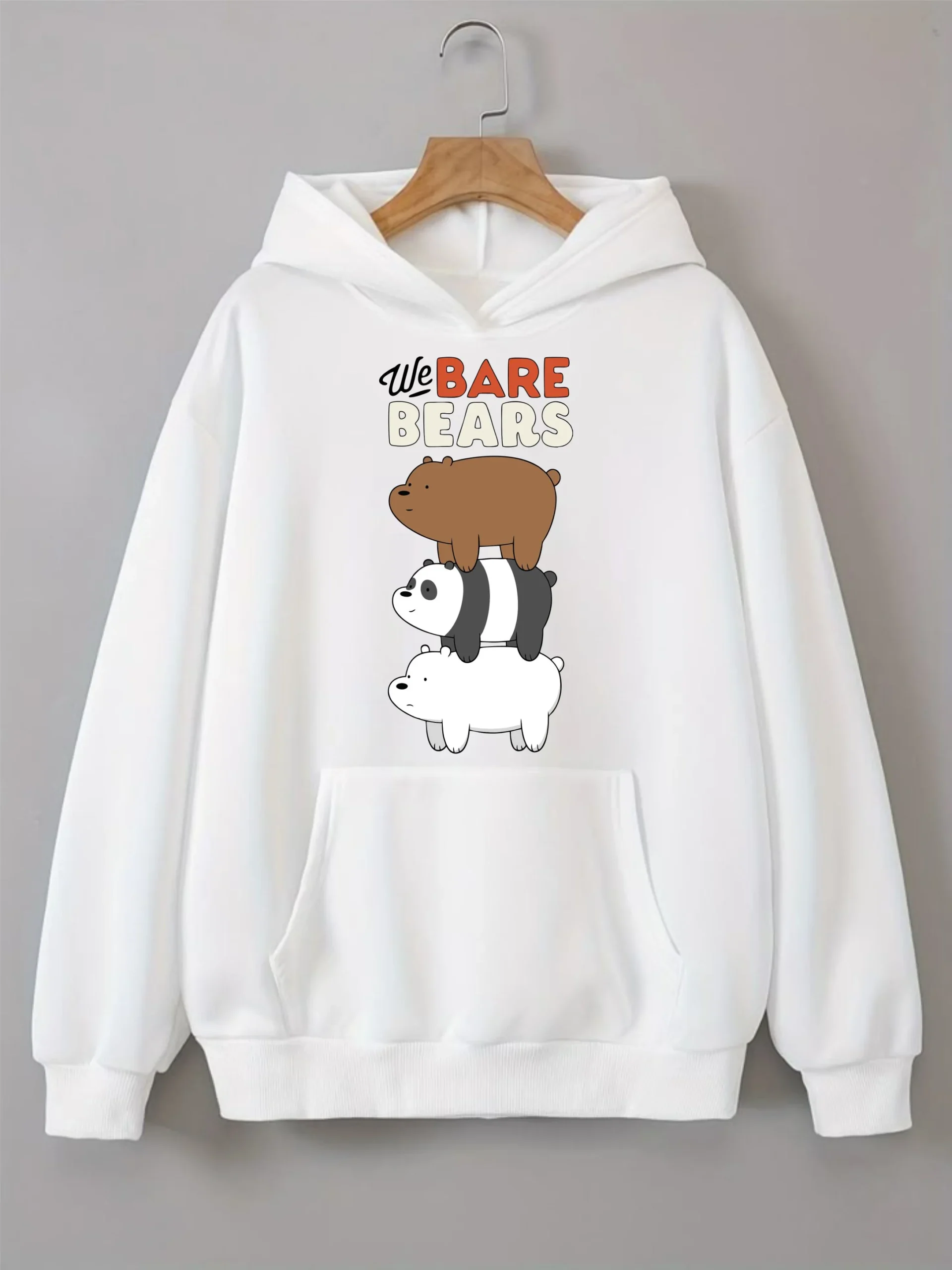 We Bare Bears Stacked Character Hoodie