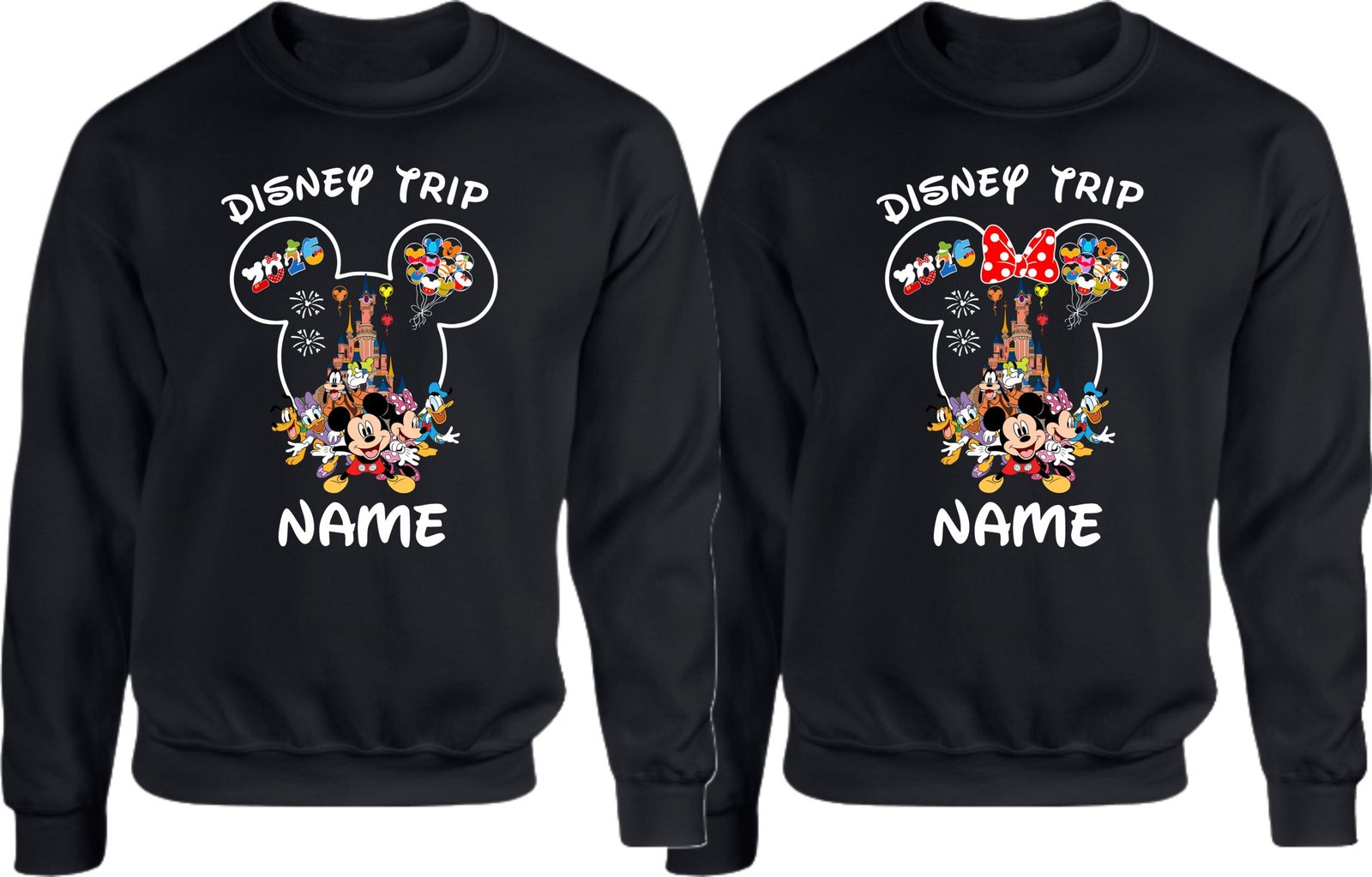 Custom Disney Trip Couple Matching Sweatshirts - Image 2