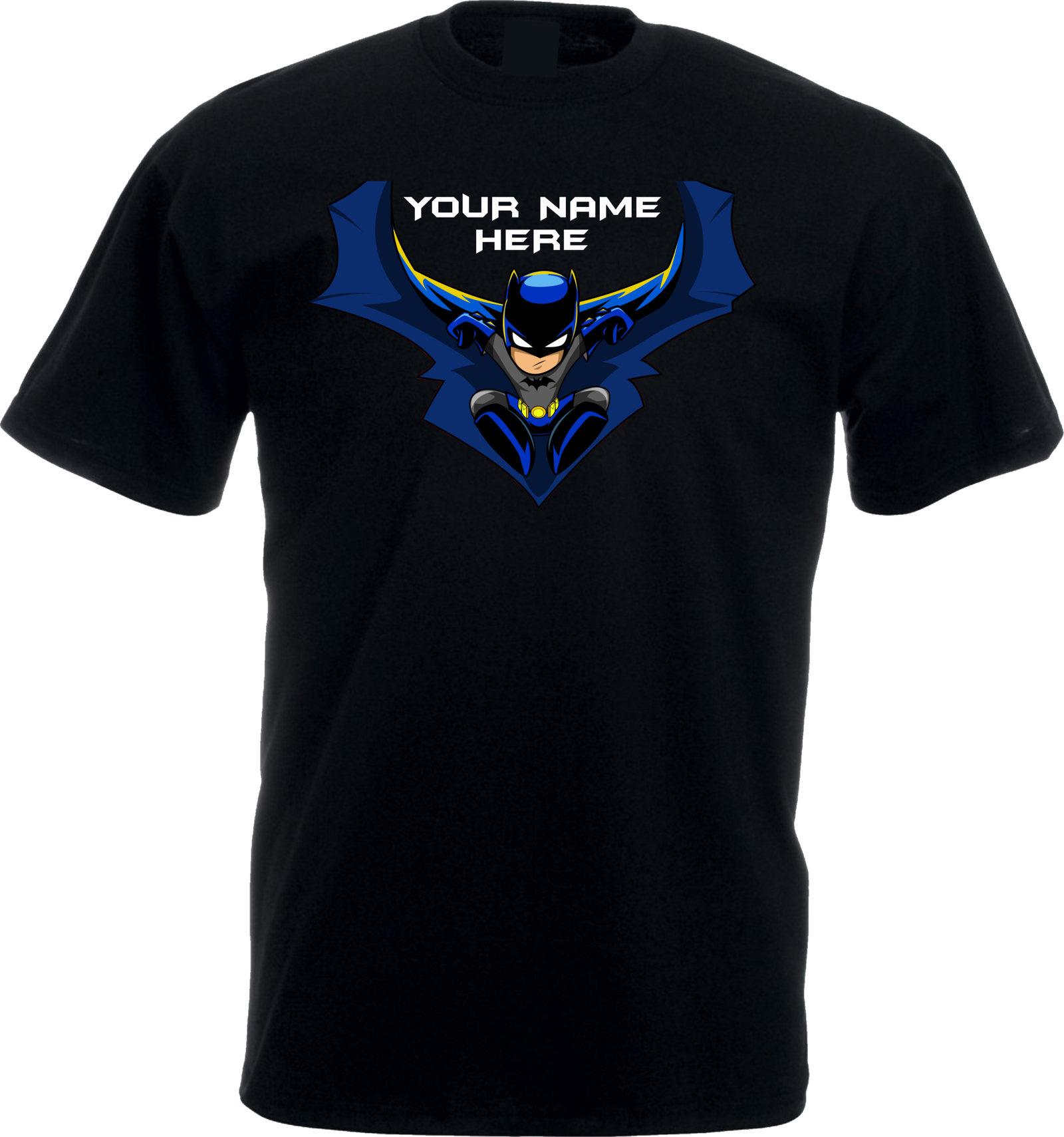 Personalized Superhero Custom Name White T-Shirt - Image 2