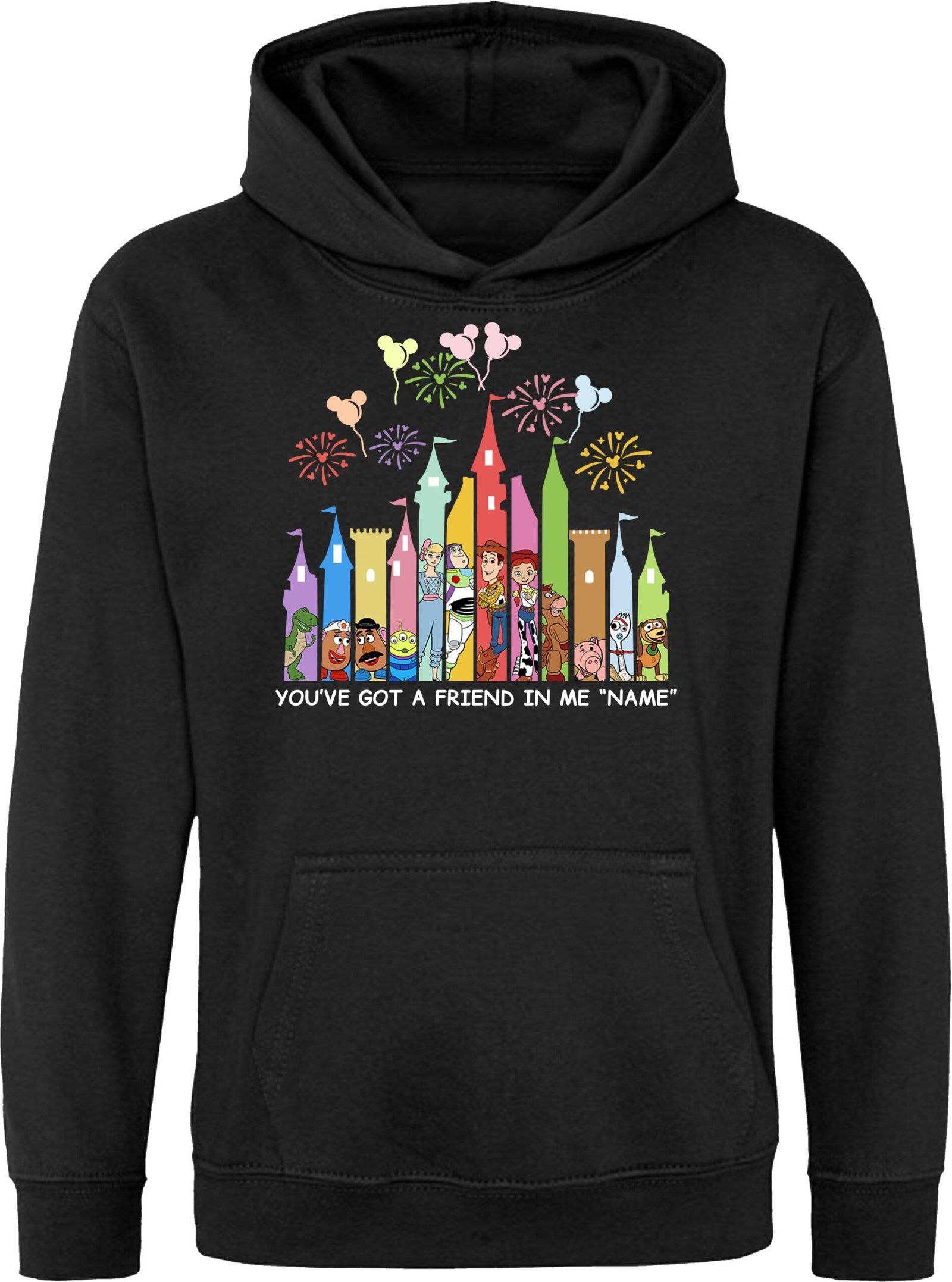Custom Toy Story Castle Hoodie - Image 2