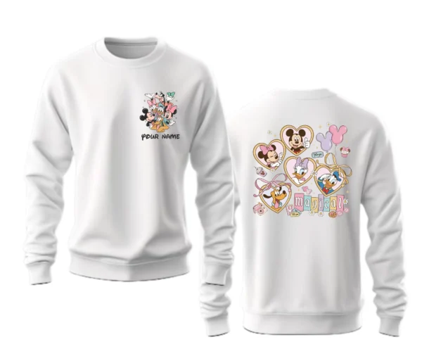Custom Disney Characters Heart Magical Sweatshirt