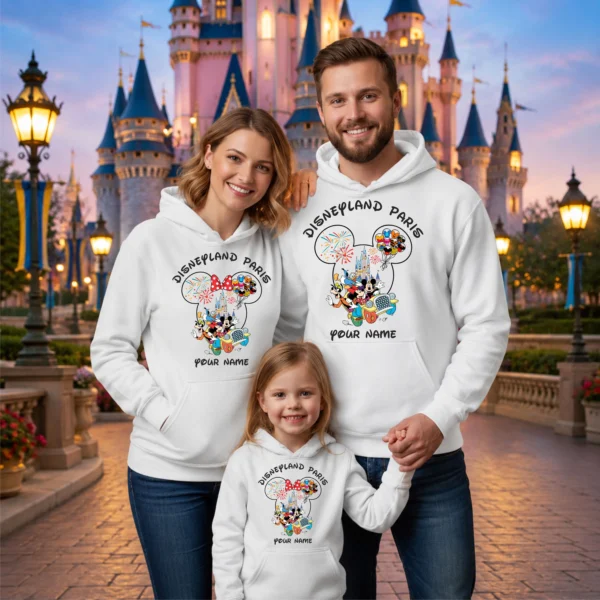 Custom Disneyland Paris Family Matching Hoodies