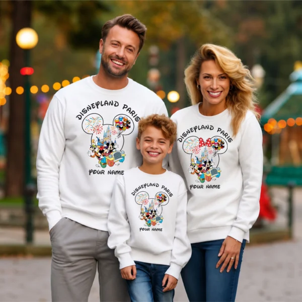 Custom Disneyland Paris Family Matching Sweatshirts