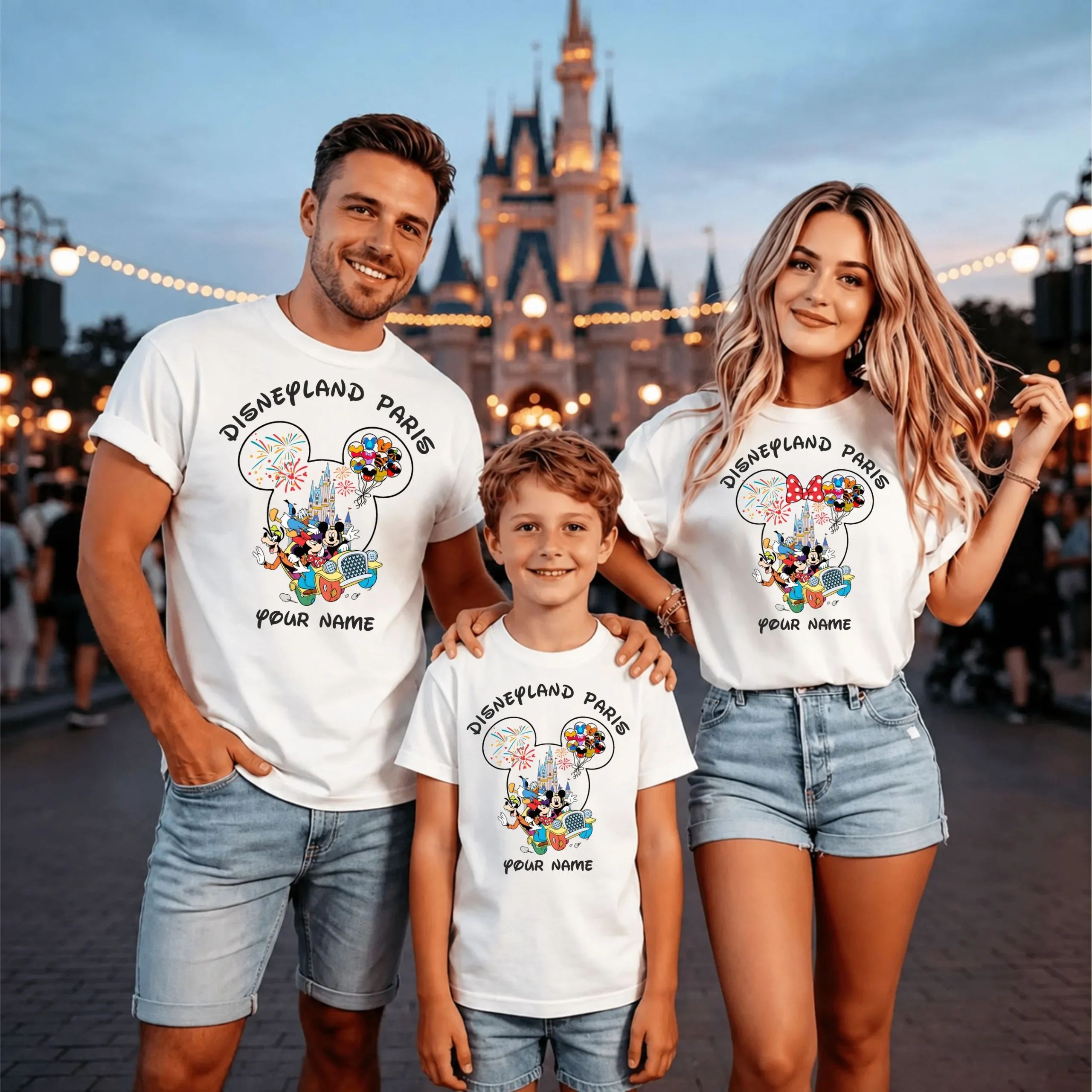 Custom Disneyland Paris Family Matching T-Shirts
