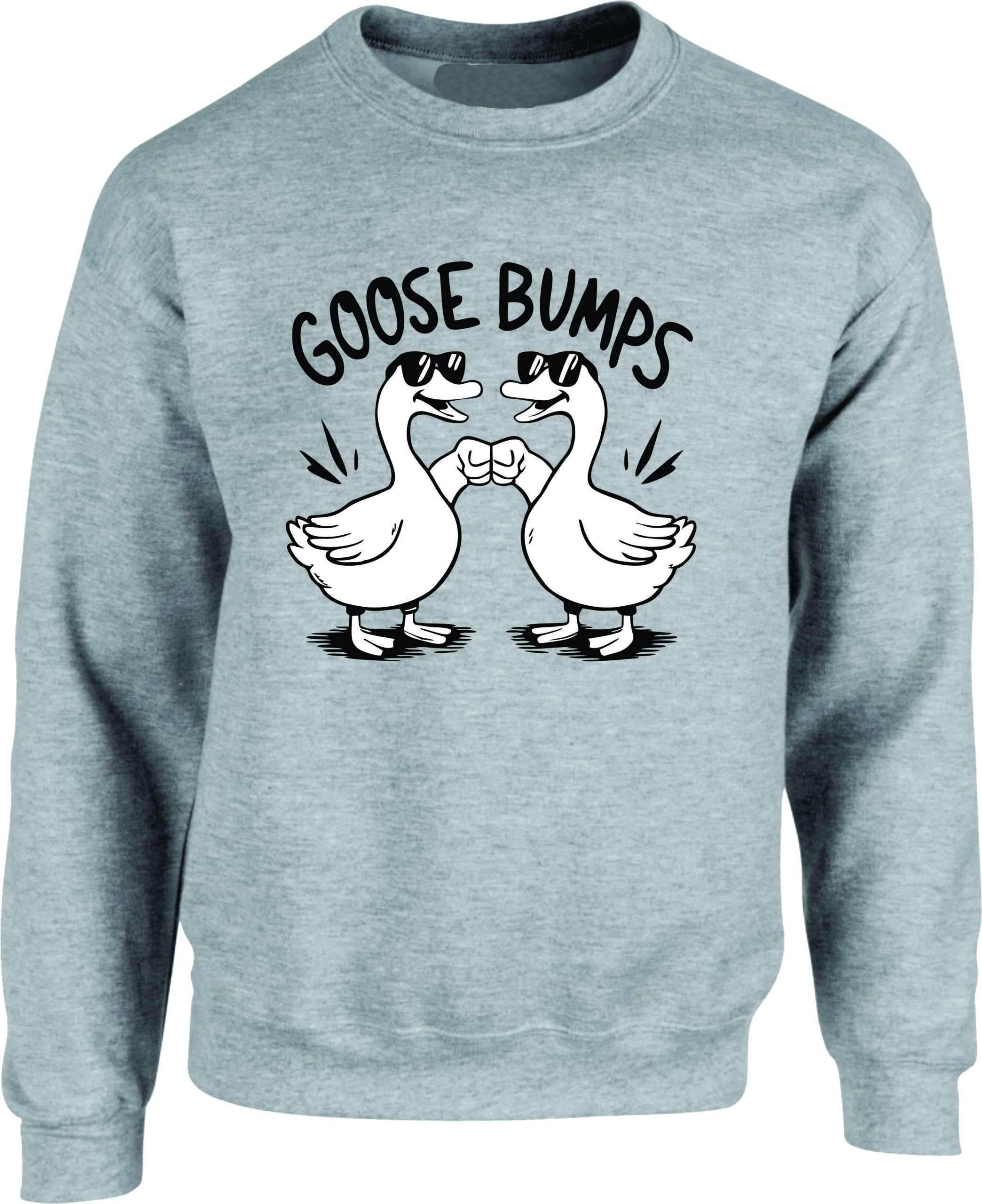 Goose Bumps Funny Geese Fist Bump Sweatshirt - Image 2