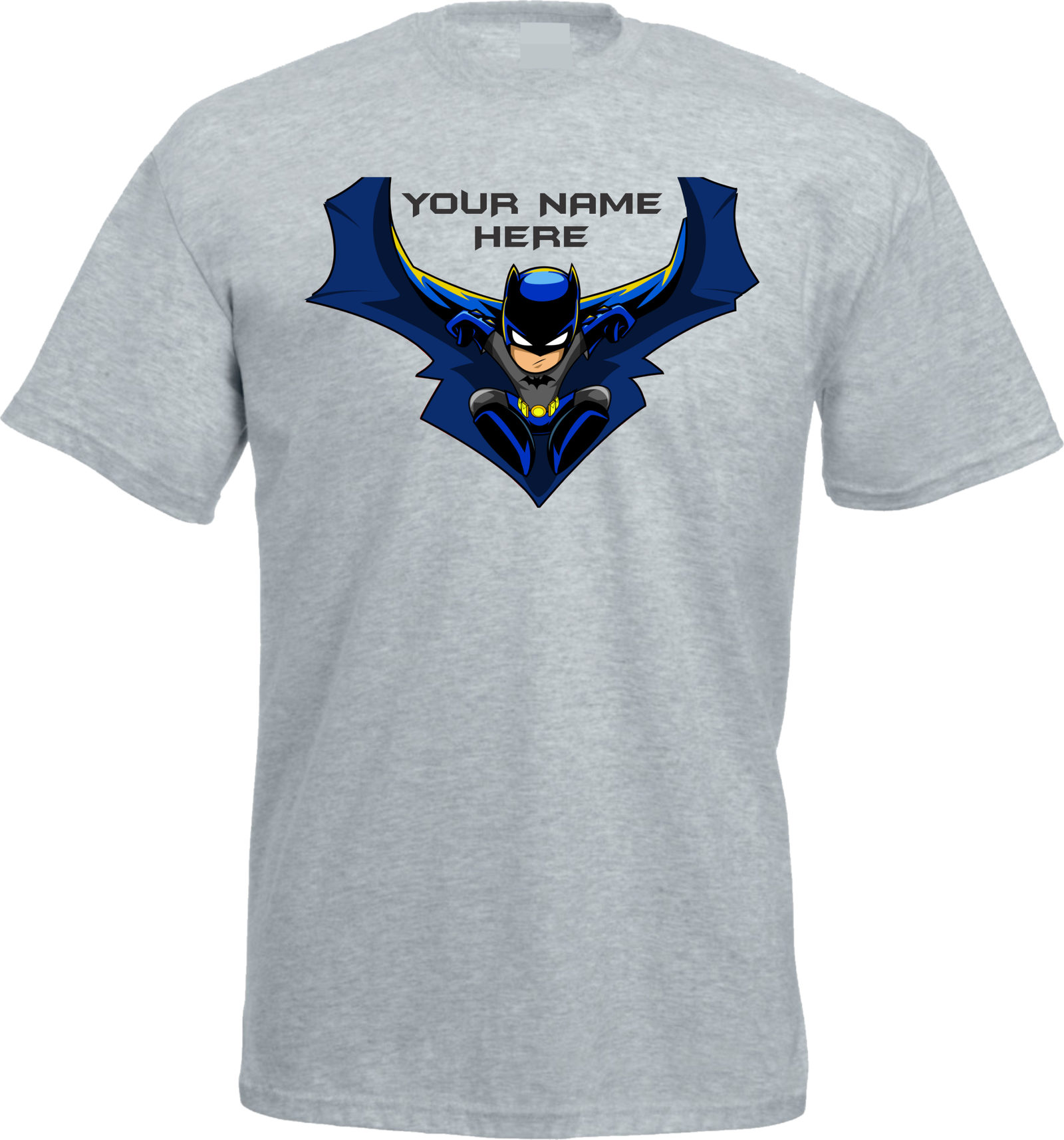 Personalized Superhero Custom Name White T-Shirt - Image 3