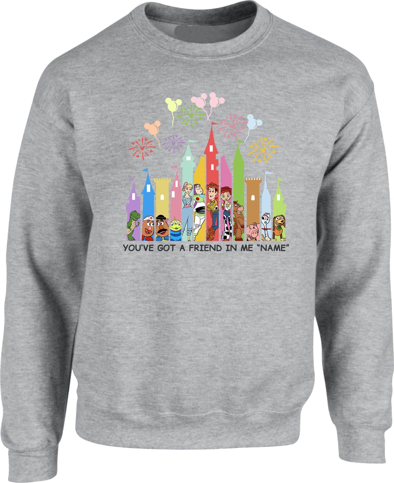 Personalized Toy Story Castle Sweatshirt - Image 3