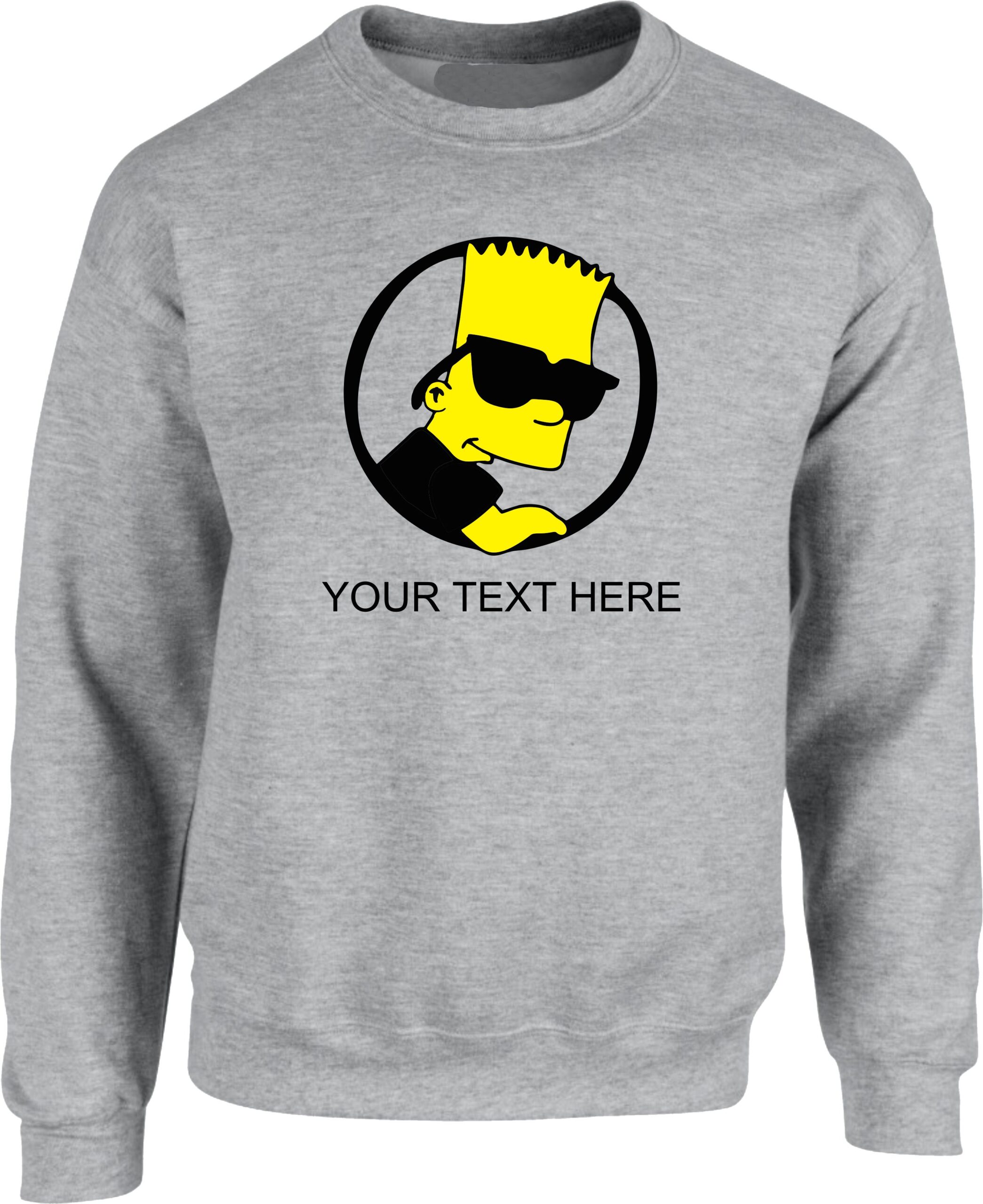 Personalized Cool Bart Simpson Graphic Sweatshirt - Image 2